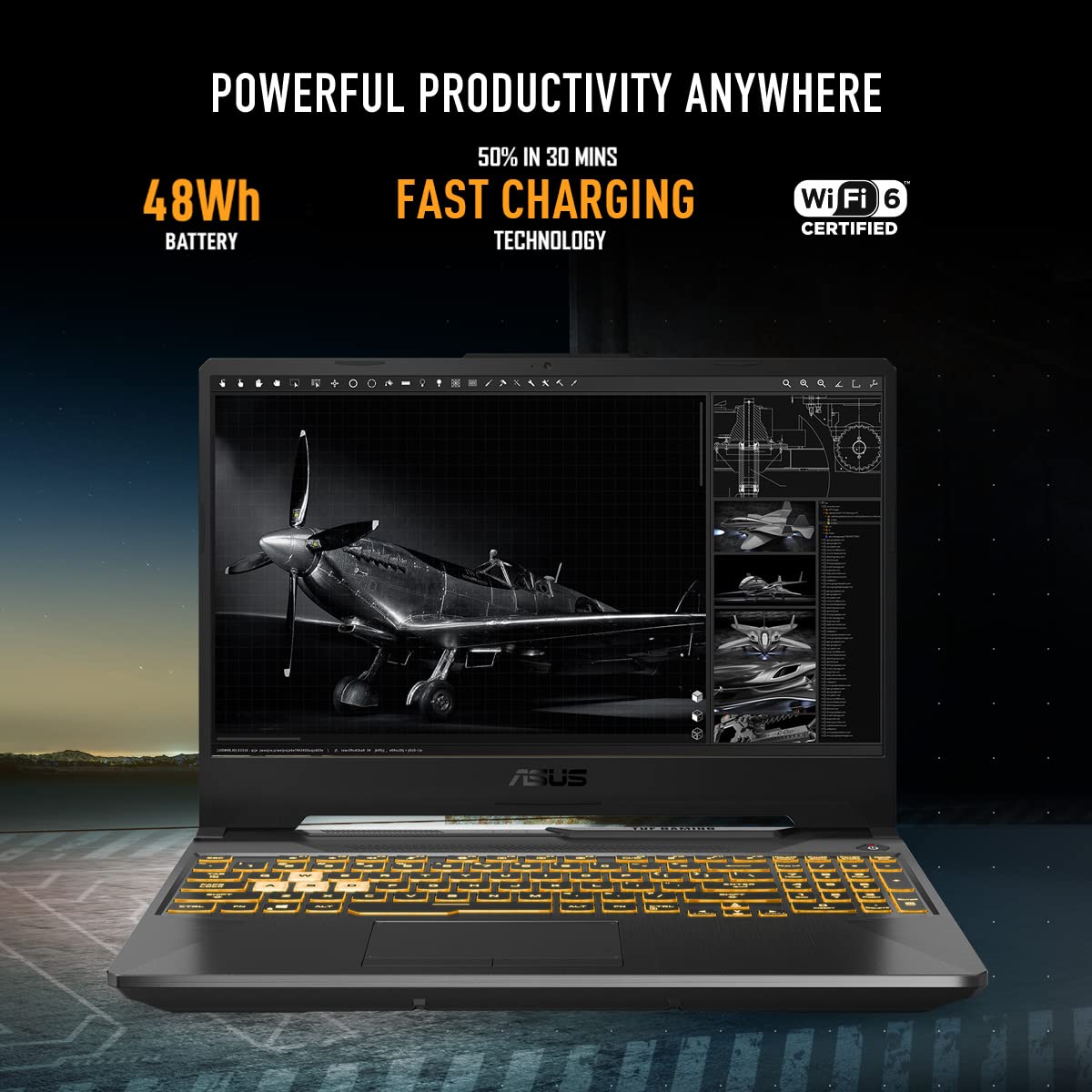 ASUS FA506NCR-HN075WS TUF Gaming A15, AMD Ryzen 7 7435HS