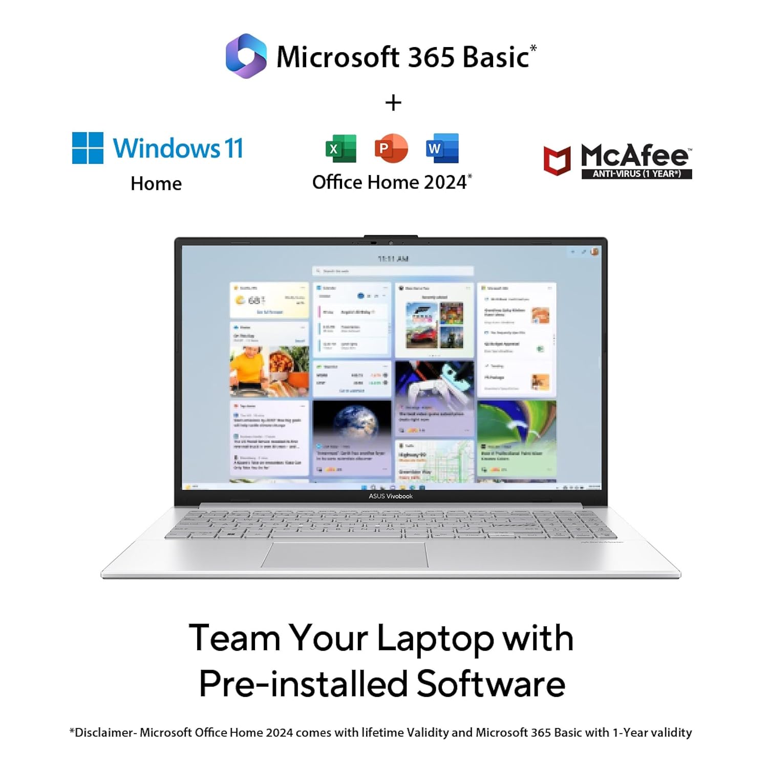 ASUS Vivobook 15, E1504FA-NJ132WS, AMD Ryzen 5 7520U