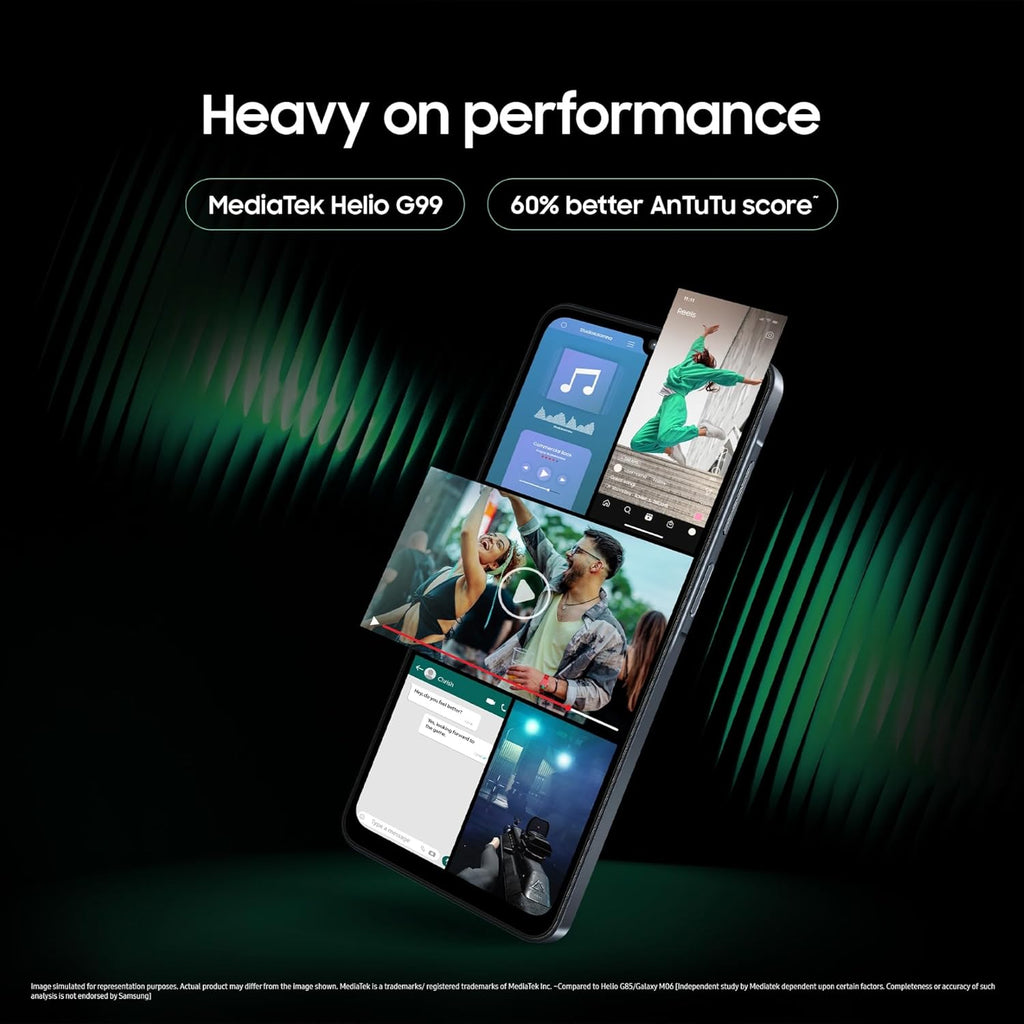 Samsung Galaxy M07 (Black, 4GB RAM, 64GB Storage)