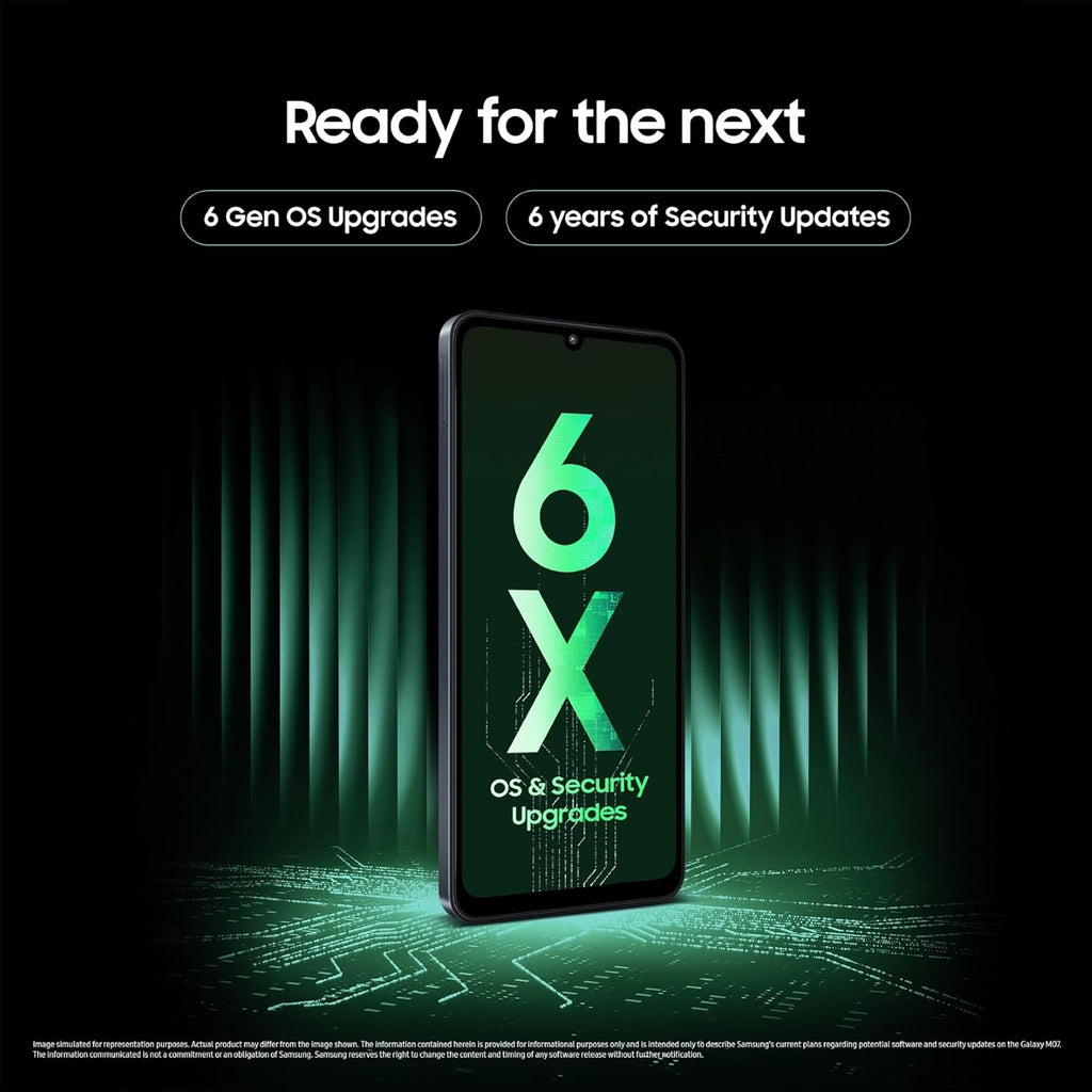 Samsung Galaxy M07 (Black, 4GB RAM, 64GB Storage)