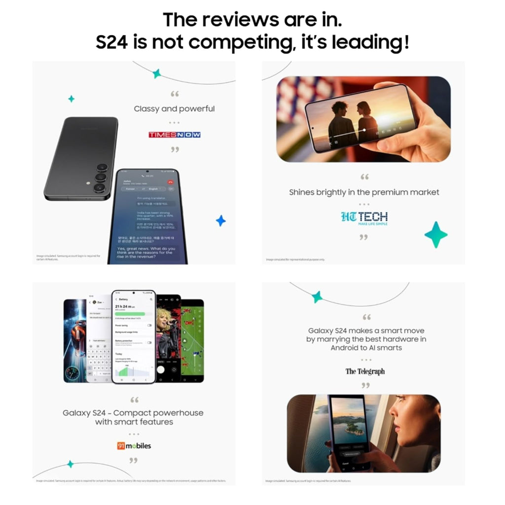 Samsung Galaxy S24 5G AI Smartphone (Onyx Black, 8GB, 256GB Storage)