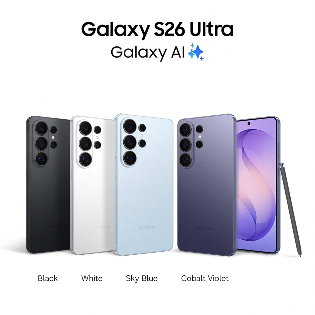 Samsung Galaxy S26 Ultra 5G (White, 12GB RAM, 256GB Storage) with Built-in Privacy Display, AI Phone, Photo Assist, Creative Studio, 200MP Camera, 5000mAh Battery and Snapdragon 8 Elite Gen 5
